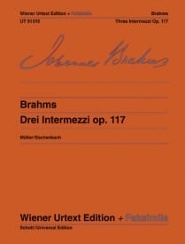 Brahms: Three Intermezzi Opus 117 for Piano published by Wiener Urtext
